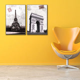 Miico,Painted,Combination,Decorative,Paintings,Paris,Landscape,Paintings,Decoration