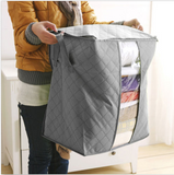 Foldable,Bamboo,Charcoal,Storage,Clothes,Blanket,Closet,Organizer,Quilts,Storage