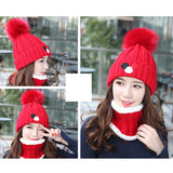 Women,Windproof,Thicken,Velvet,Scarf,Winter,Earmuffs,Beanie