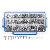 Suleve,MXST2,480Pcs,Screw,Pan&Flat,Stainless,Steel,Assortment