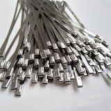 Suleve,100Pcs,Stainless,Steel,Locking,Cable,Organizer
