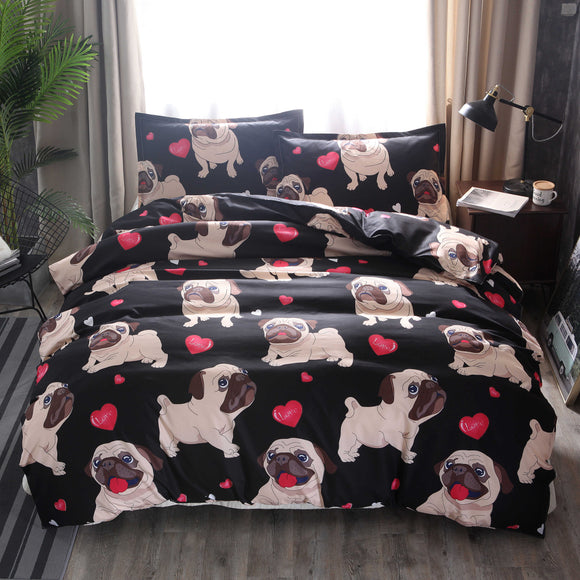 Bedding,Animal,Lovely,Printing,Quilt,Cover,Pillowcase