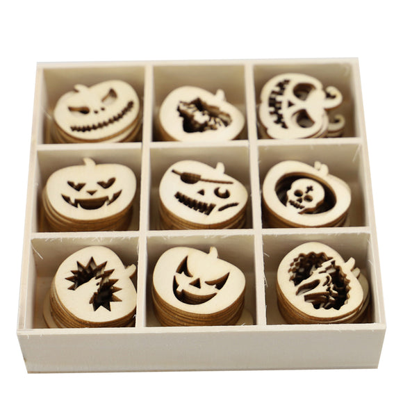 Wooden,Halloween,Pumpkin,Jiugongge,Ghost,Festival,Party,Props,Decoration