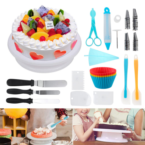 117pcs,Decorations,Supplies,Turntable,Spatula,Pastry,Nozzle