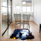 Halloween,Floor,Sticker,Bedroom,Living,Haunted,House,Decor,Stickers,Ghost,Through