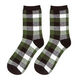 Fashion,Spell,Color,Plaid,Breathable,Cotton,Casual,Socks