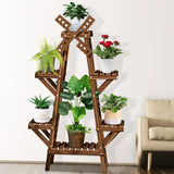 Wooden,Succulent,Flower,Shelf,Solid,Floor,Indoor,Living
