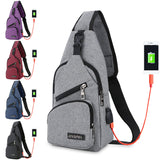 Fashion,Canvas,Sport,Chest,Charging,Crossbody,Shoulder