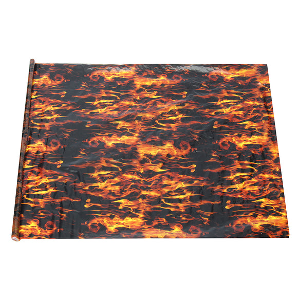 Hydrographic,Black,Flame,Water,Transfer,Printing,Hydro,Decal