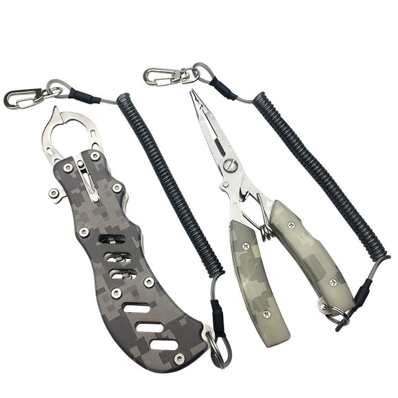 ZANLURE,Stainless,Steel,Camouflage,Pliers,Fishing,Gripper,Outdoor,Portable,Fishing