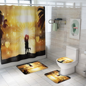 Honana,Bathroom,Waterproof,Shower,Curtain,Bathroom,Toilet,Cover,Pedestal,Bathroom,Decoration