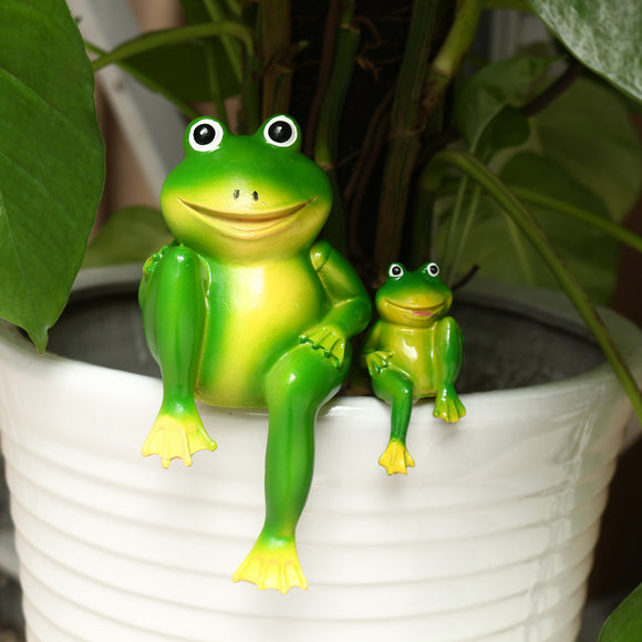 Resin,Sitting,Frogs,Statue,Outdoor,Sculpture,Garden,Decorations,Ornaments