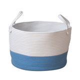 Cotton,Storage,Basket,Laundry,Basket,Woven,Baskets,Handle
