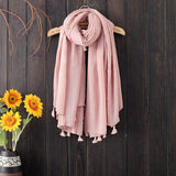 Women,Tassel,Cotton,Chinses,Style,Fashion,Scarf,Outdoor,Causal,Square,Scarves