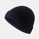 Knitted,Solid,French,Brimless,Retro,Skullcap,Sailor