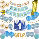 Happy,First,Birthday,Party,Decorations,Birthday,Banner,Topper,Balloons