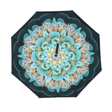 Double,Layer,Blossom,Design,Upside,Inverted,Umbrella,Handle,Windproof,Parasol,Women