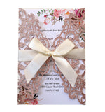 10Pcs,Wedding,Invitation,Greeting,Cards,Laser,Party,Invitations,Brown,Kraft,Inser
