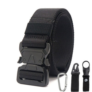 125cm,Men's,1000D,Nylon,Metal,Buckle,Quick,Release,Tactical,Belts,Carabiner,Eagle,Mouth,Buckle,Beverage,Hanging