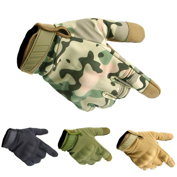 Three,Soldiers,Finger,Tactical,Gloves,Touch,Screen,Resistant,Glove,Cycling,Camping,Hunting