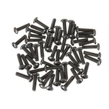 Suleve,M3CH10,50Pcs,Carbon,Steel,Socket,Button,Round,Screws,Bolts,Optional,Length