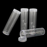 Round,Clear,Plastic,Holder,Container,Quarter,Dollar,Storage,Screw