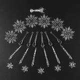 24Pcs,Christmas,Large,Snowflake,Ornament,Charm,Pendant,Party,Decoration
