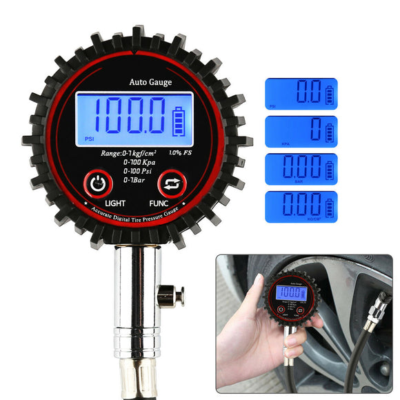 BIKIGHT,Digital,Pressure,Gauge,Tester,200PSI,Compression,Tester,Motorcycle,Scooter