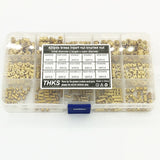 Suleve,MXBN11,420Pcs,Metric,Female,Thread,Brass,Knurled,Threaded,Insert,Embedment,Assortment