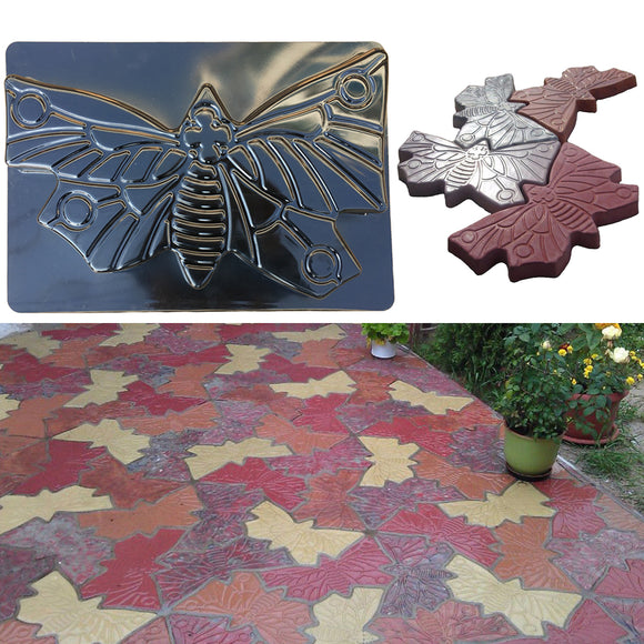Butterfly,Stepping,Stone,Concrete,Cement,Brick,Mould,Garden