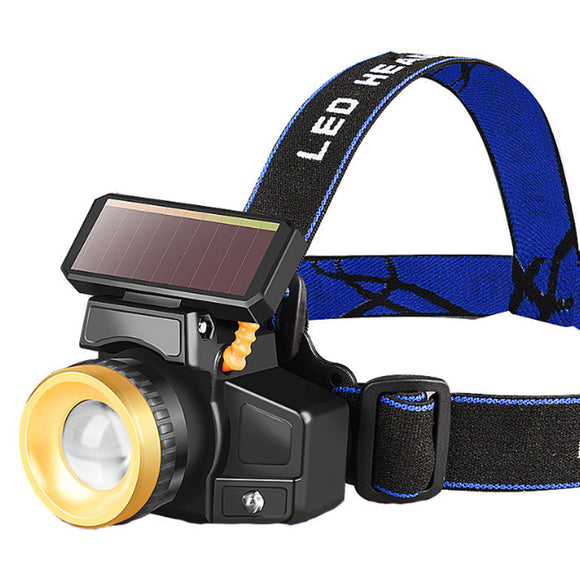 BIKIGHT,650LM,Endurance,Rechargeable,Solar,Induction,Headlamp,Light,Telescopic,Zoomable,Light