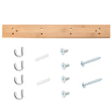 Metal,Hooks,Mounted,Bamboo,Hanging,Hanger,Clothes,Towel