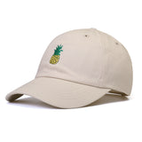 Unisex,Pineapple,Embroidered,Baseball,Outdoor,Outing