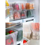 Stackable,Sealed,Handles,Refrigerator,Cabinet,Kitchen,Storage,Container,Boxes,Baskets