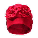 Women,Flower,Cotton,Beanies,Solid,Outdoor,Windproof,Bonnet