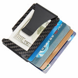 Carbon,Fiber,Credit,Holder,Blocking,Metal,Wallet,Money