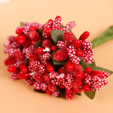 12pcs,Artificial,Simulation,Berry,Flower,Headwear,Garlan,Party,Decoration