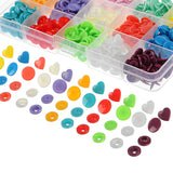 Colors,150Pcs,Plastic,Resin,Fastener,Heart,Buttons,Cloth,Craft,Storage