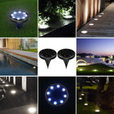 Solar,Powered,Ground,Light,Waterproof,Garden,Pathway,Lights