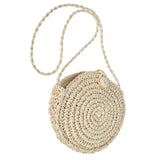 Round,Straw,Handmade,Woven,Beach,Camping,Travel,Crossbody,Handbag,Shoulder