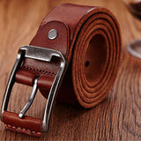 Genuine,Leather,Men's,Casual,Waistband,Waist,Strap,Smooth