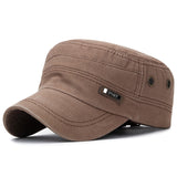 Leather,Standard,Copper,Washed,Cotton,Outdoor,Sunscreen,Military,Peaked