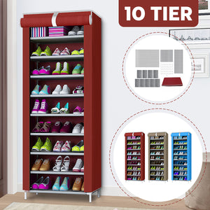 Tiers,Closet,Storage,Cabinet,Organizer,Dustproof,Cover