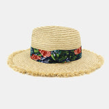 Women,Sunscreen,Travel,Beach,Visor,Natural,Raffia,Straw