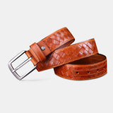 Genuine,Leather,Solid,Color,Retro,Handmade,Woven,Jeans,Skirt,Belts