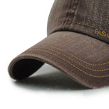 Unisex,Cotton,Washed,Denim,Baseball,Vintage,Adjustable,Snapback