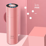 Smart,Music,Bluetooth,Thermos,Bottle,Light,Speaker,Radio,Drinking,Reminder,Stainless,Steel,Vacuum,Flask,Water,Bottle,Coffee