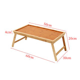 Bamboo,Wooden,Table,Folding,Serving,Breakfast