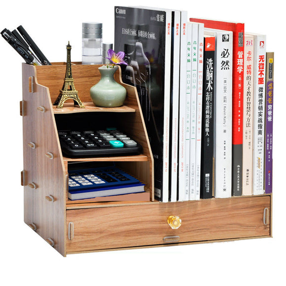 Wooden,Storage,Racks,Office,Supplies,Documents,Organizer,Desktop,Bookshelf