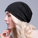 Women,Autumn,Beanies,Solid,Color,Flexible,Skullies,Bonnet